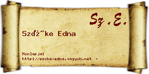 Szőke Edna névjegykártya